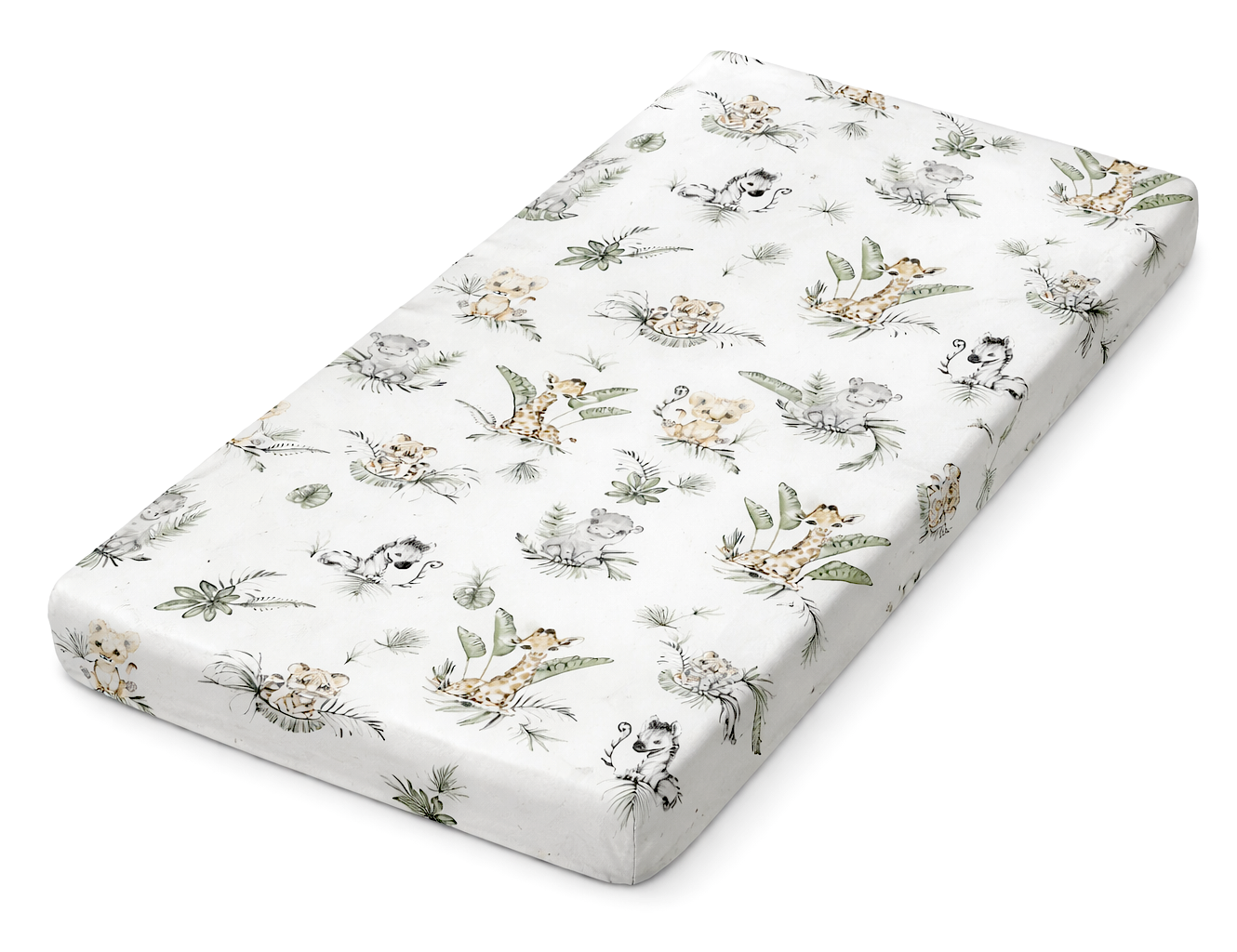 Fitted Crib Sheet 140x70 cm | Safari