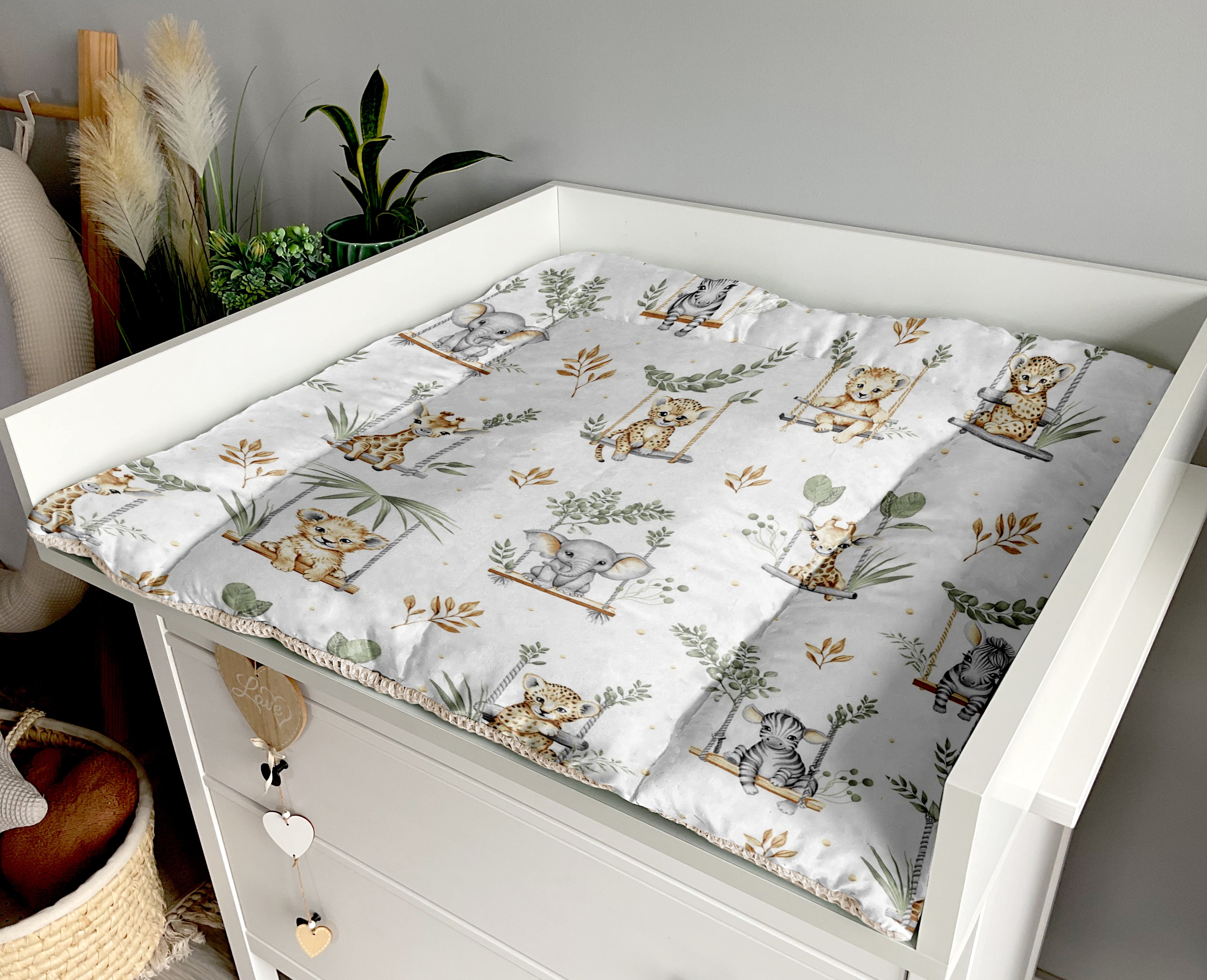 Changing mat | set of 6 elements | Swings and light beige