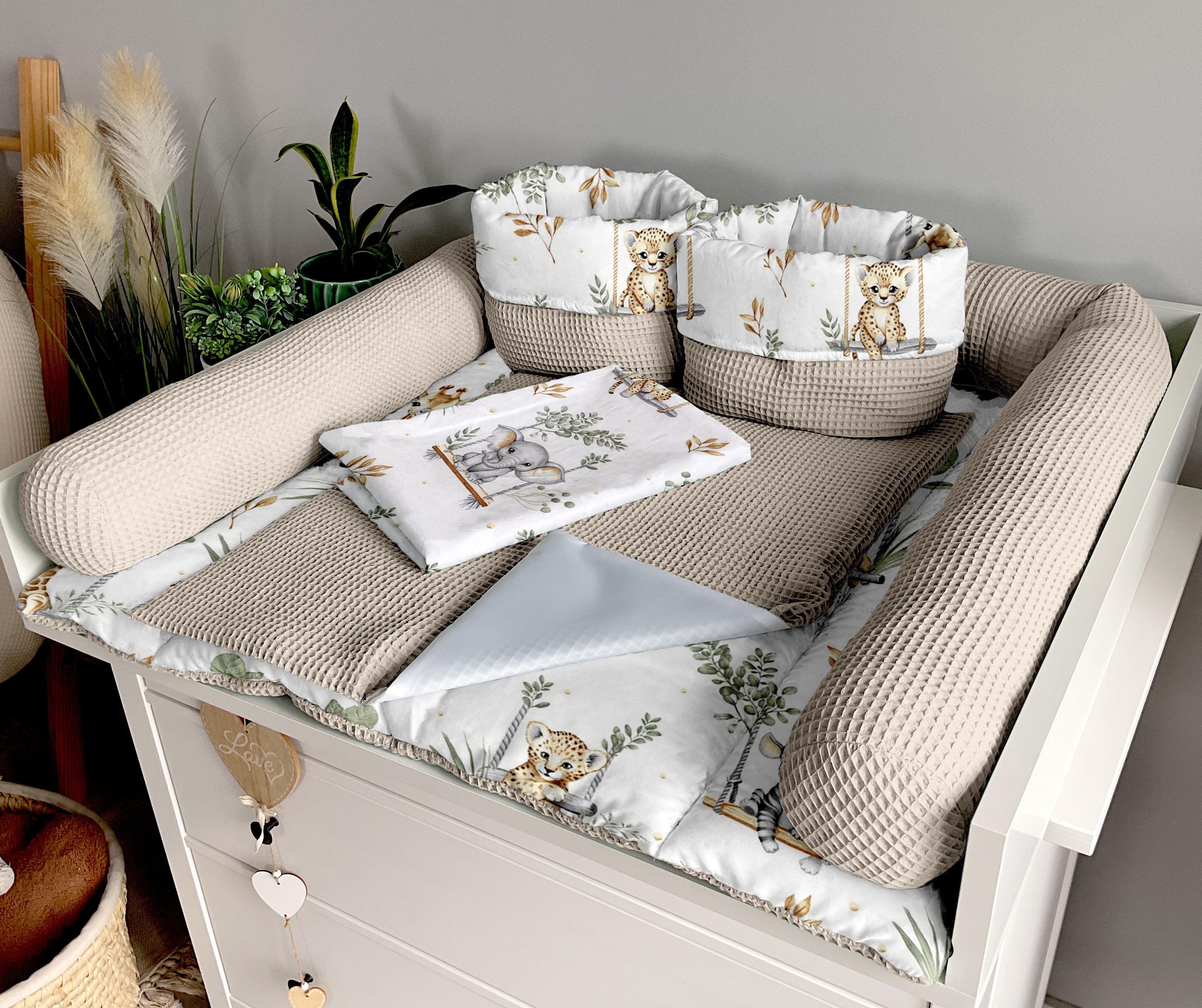 Changing mat | set of 6 elements | Swings and sand