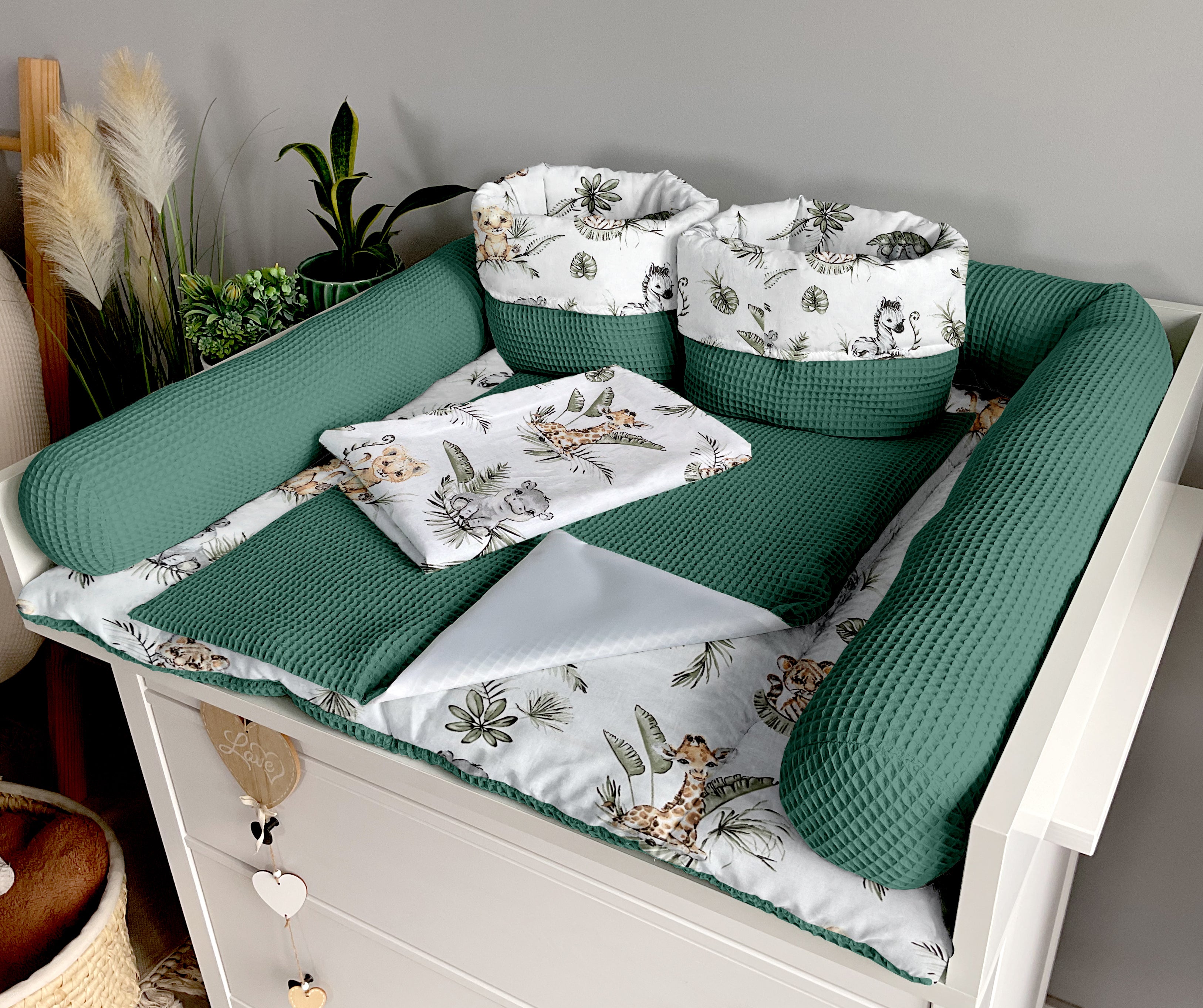 Changing mat | set of 6 elements | Safari and bottled