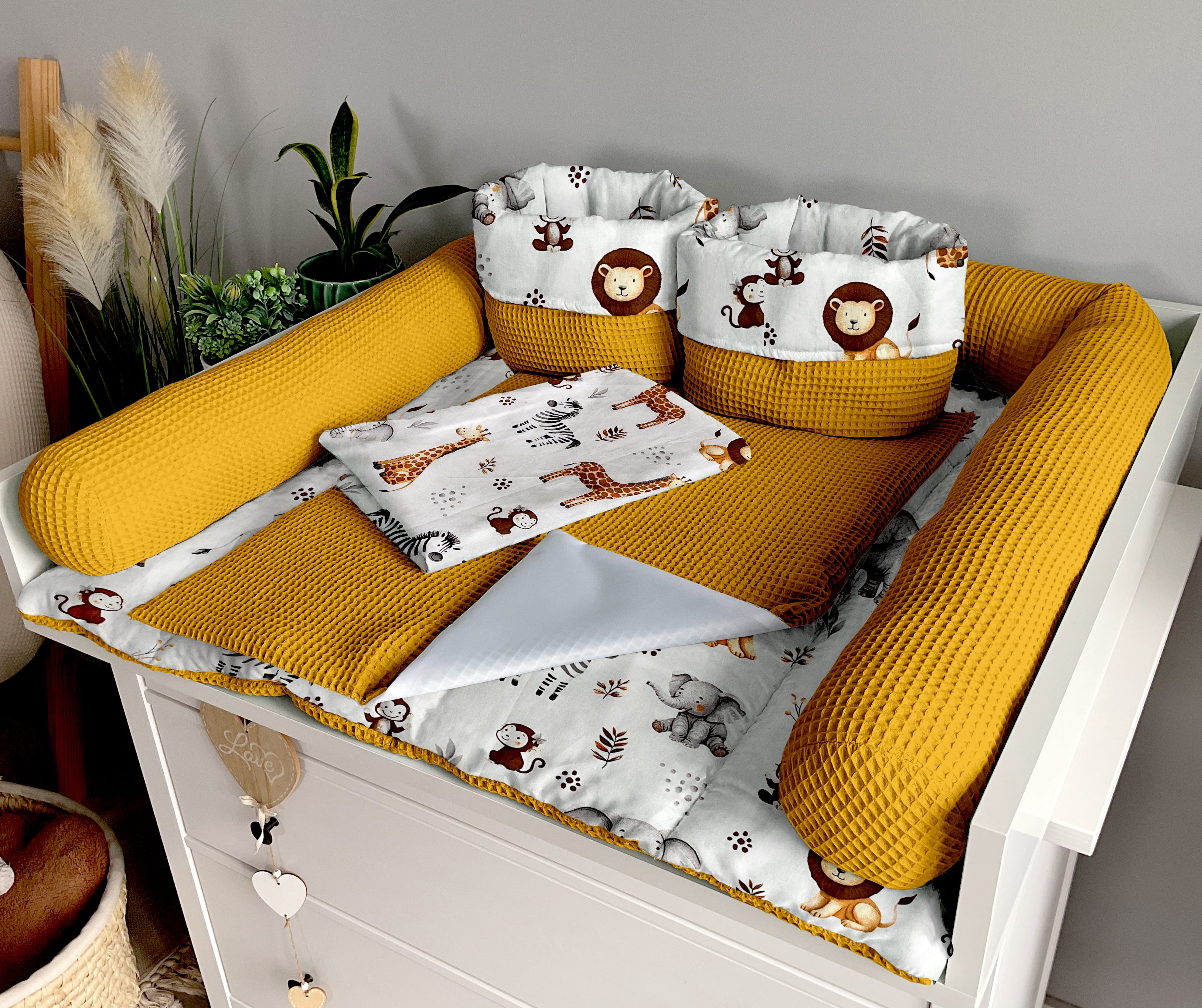 Changing mat | set of 6 elements | ZOO and honey