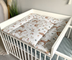 Wickelauflage mit abnehmbaren Bezug und wasserdichter Matratze - Changing mat | Forest (roll Reh)-SleepeSheep-Set 1-50cm W 70cm H- - SleepeSheep