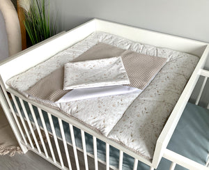 Wickelauflage mit abnehmbaren Bezug und wasserdichter Matratze - Changing mat | Grass (roll Reh)-SleepeSheep-Set 2-50cm W 70cm H- - SleepeSheep