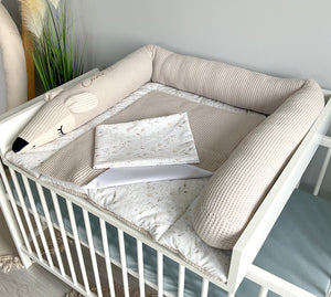 Wickelauflage mit abnehmbaren Bezug und wasserdichter Matratze - Changing mat | Grass (roll Reh)-SleepeSheep-Set 3-50cm W 70cm H- - SleepeSheep