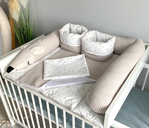 Wickelauflage mit abnehmbaren Bezug und wasserdichter Matratze - Changing mat | Grass (roll Reh)-SleepeSheep-Set 4-50cm W 70cm H- - SleepeSheep