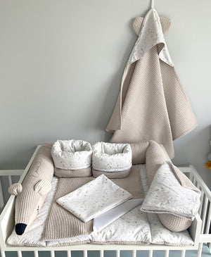 Wickelauflage mit abnehmbaren Bezug und wasserdichter Matratze - Changing mat | Grass (roll Reh)-SleepeSheep-Set 6-50cm W 70cm H- - SleepeSheep