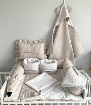 Wickelauflage mit abnehmbaren Bezug und wasserdichter Matratze - Changing mat | Grass (roll Reh)-SleepeSheep-Set 7-50cm W 70cm H- - SleepeSheep