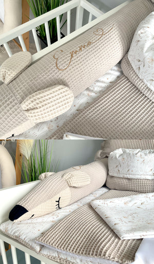 Wickelauflage mit abnehmbaren Bezug und wasserdichter Matratze - Changing mat | Grass (roll Reh)-SleepeSheep- - SleepeSheep