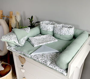 Wickelauflage mit abnehmbaren Bezug und wasserdichter Matratze - Changing mat | Mini Eukalyptus-SleepeSheep-Set 5-50cm W 70cm H- - SleepeSheep