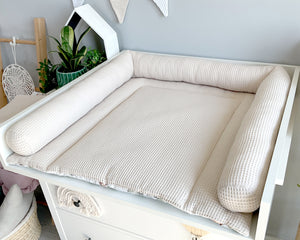 Wickelauflage mit abnehmbaren Bezug und wasserdichter Matratze - Changing mat | set of 6 elements | Safari-SleepeSheep- - SleepeSheep