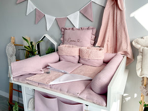 Wickelauflage mit abnehmbaren Bezug und wasserdichter Matratze - Changing mat with snaps | Dirty pink Frotte-SleepeSheep- - SleepeSheep