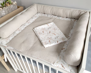 Wickelauflage mit abnehmbaren Bezug und wasserdichter Matratze - Changing mat | Moths-SleepeSheep-Set 3-50cm W 70cm H- - SleepeSheep