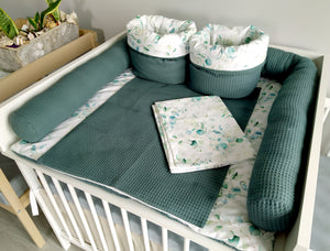 Wickelauflage mit abnehmbaren Bezug und wasserdichter Matratze - Changing mat | Eukalyptus-SleepeSheep-Set 4-50cm W 70cm H- - SleepeSheep