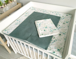 Wickelauflage mit abnehmbaren Bezug und wasserdichter Matratze - Changing mat | Eukalyptus-SleepeSheep-Set 2-50cm W 70cm H- - SleepeSheep