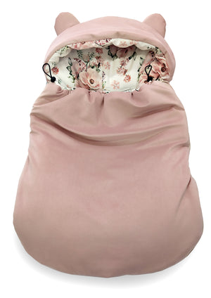 3-in-1 winter swaddle for car seat | Flowers - SleepeSheep