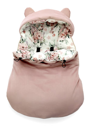 3-in-1 winter swaddle for car seat | Flowers - SleepeSheep