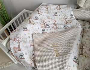 Wickelauflage mit abnehmbaren Bezug und wasserdichter Matratze - Changing mat | Forest friends (roll Reh)-SleepeSheep- - SleepeSheep