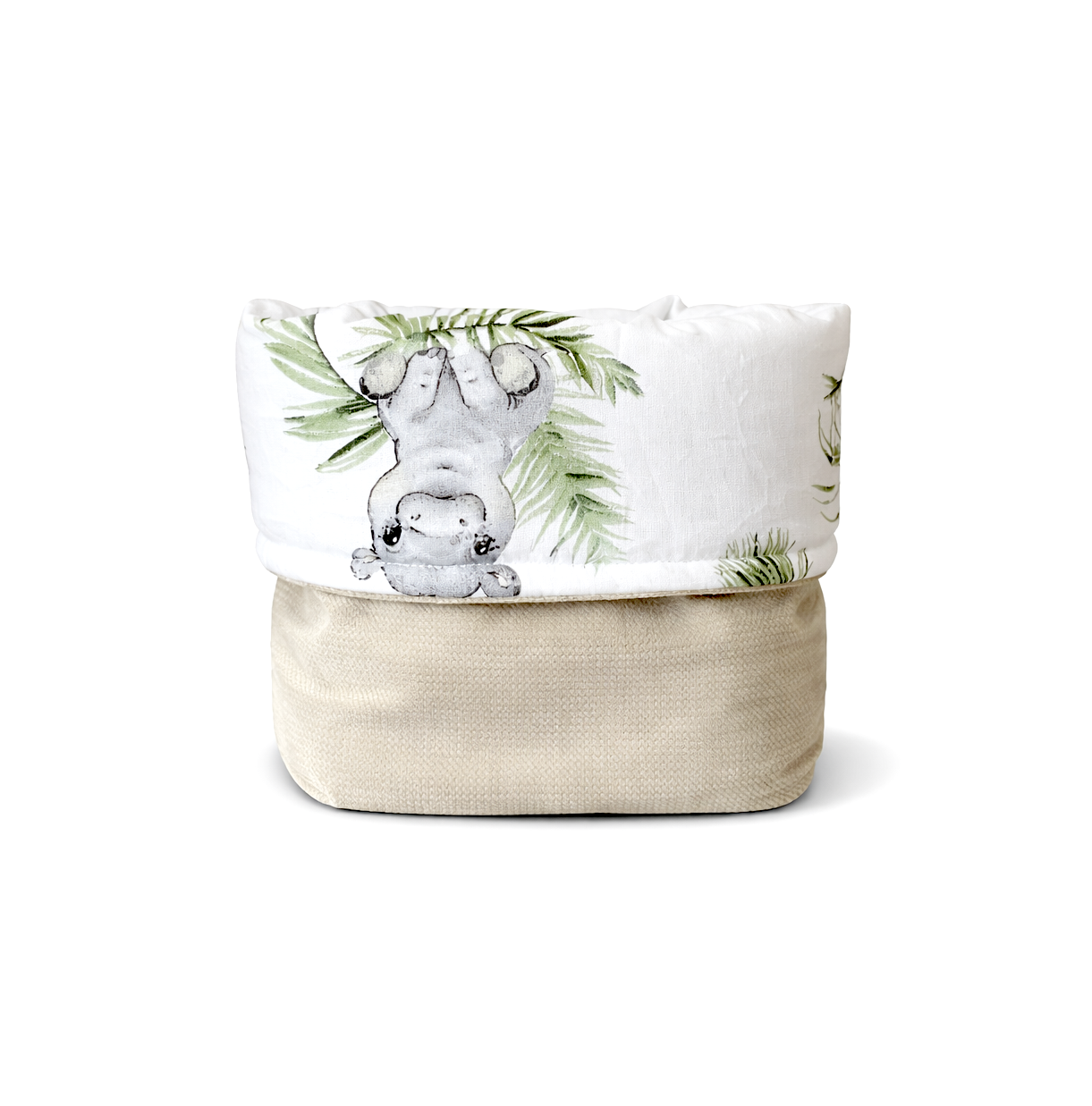 Basket | Safari and sand beige velvet