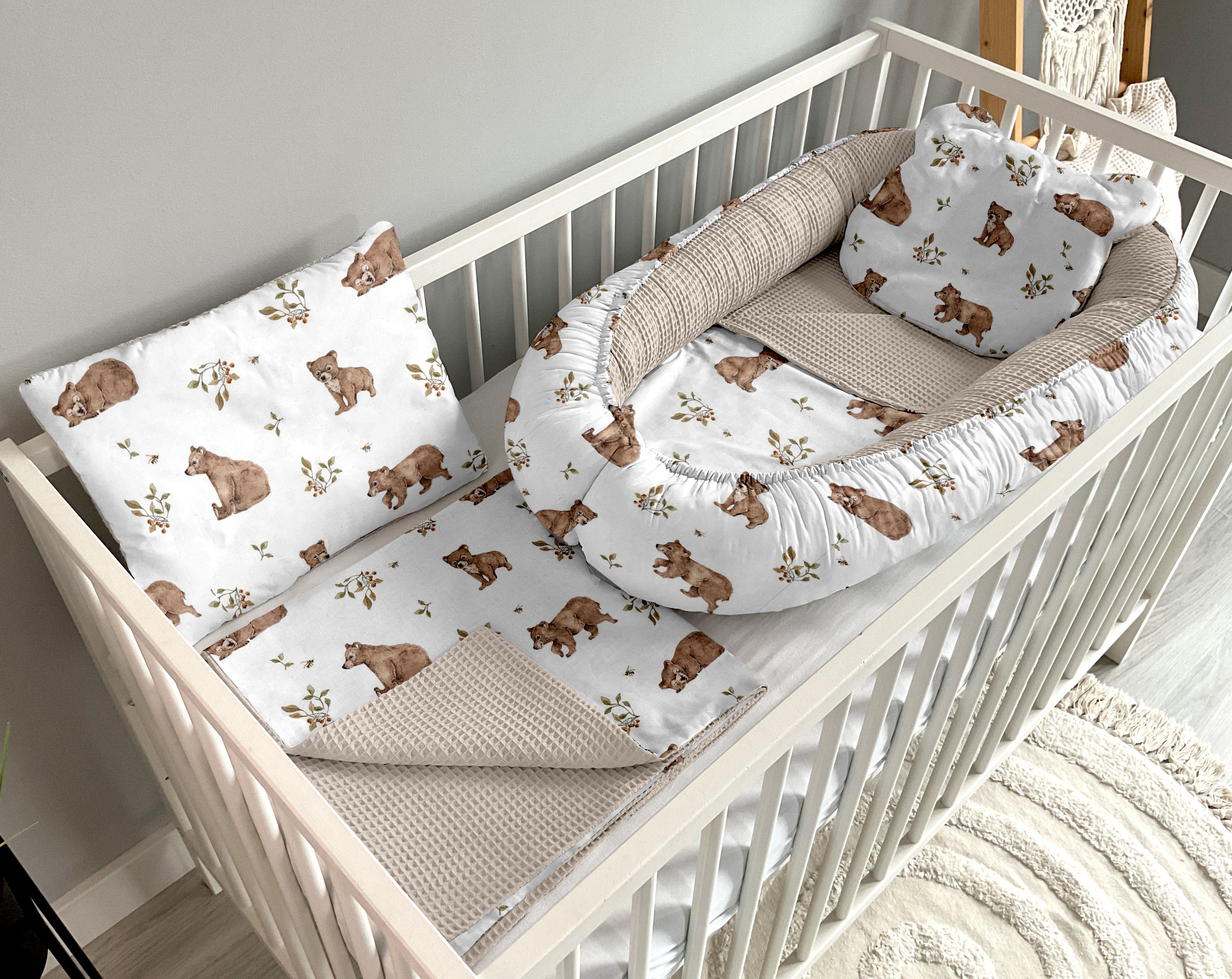 Babynest 5 piece set | Bears and Sand [PREMIUM]