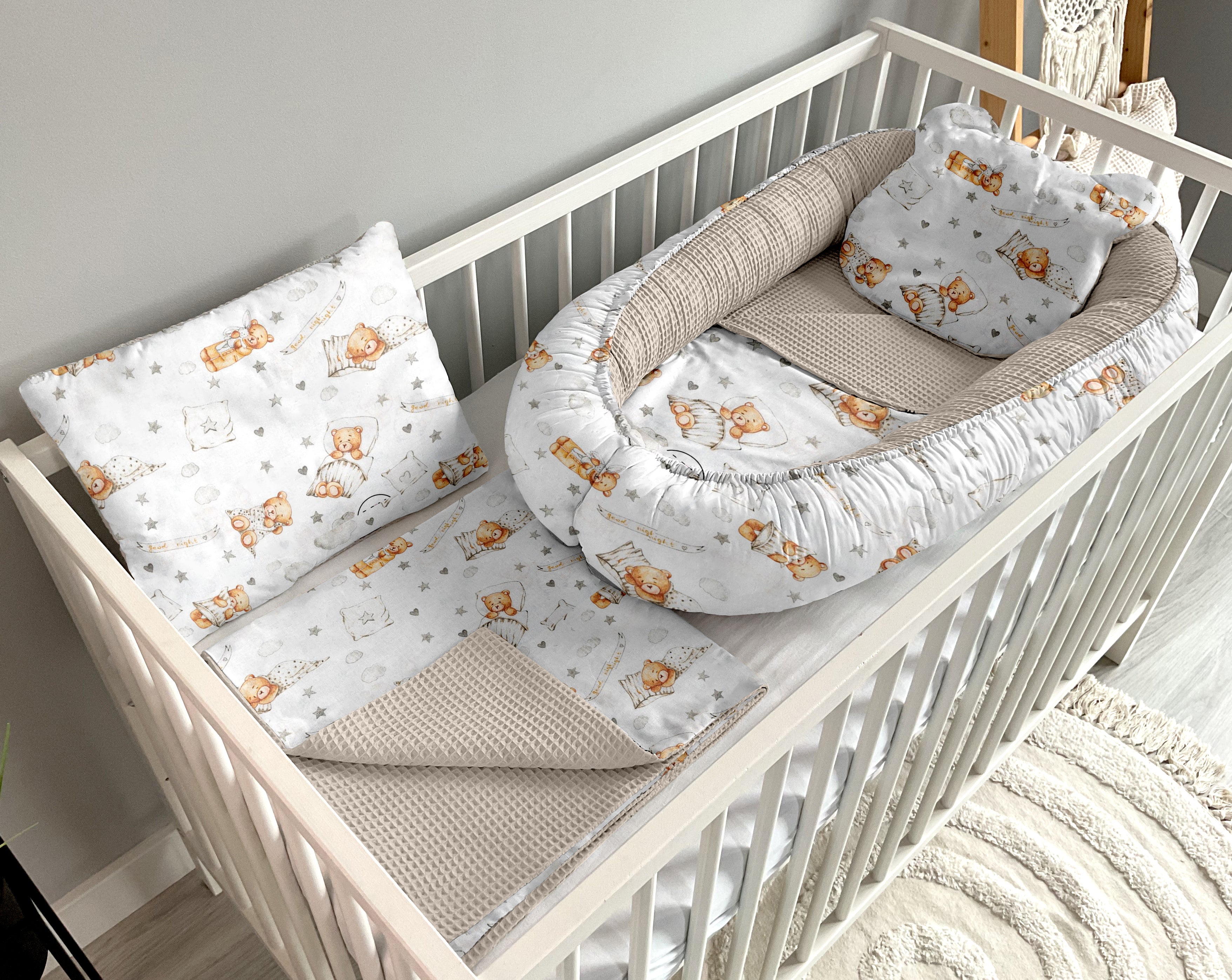 Babynest 5 piece set | Night bears and sand