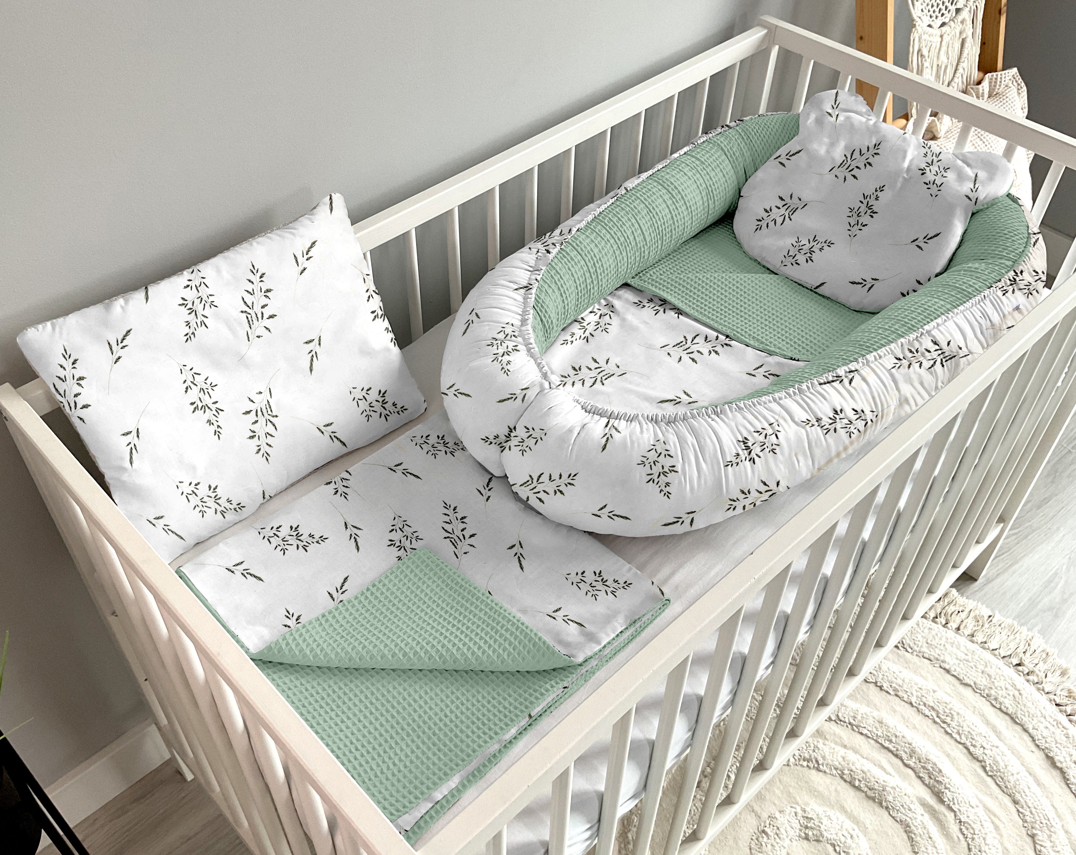 Babynest 5 piece set | Small twigs and dirty mint