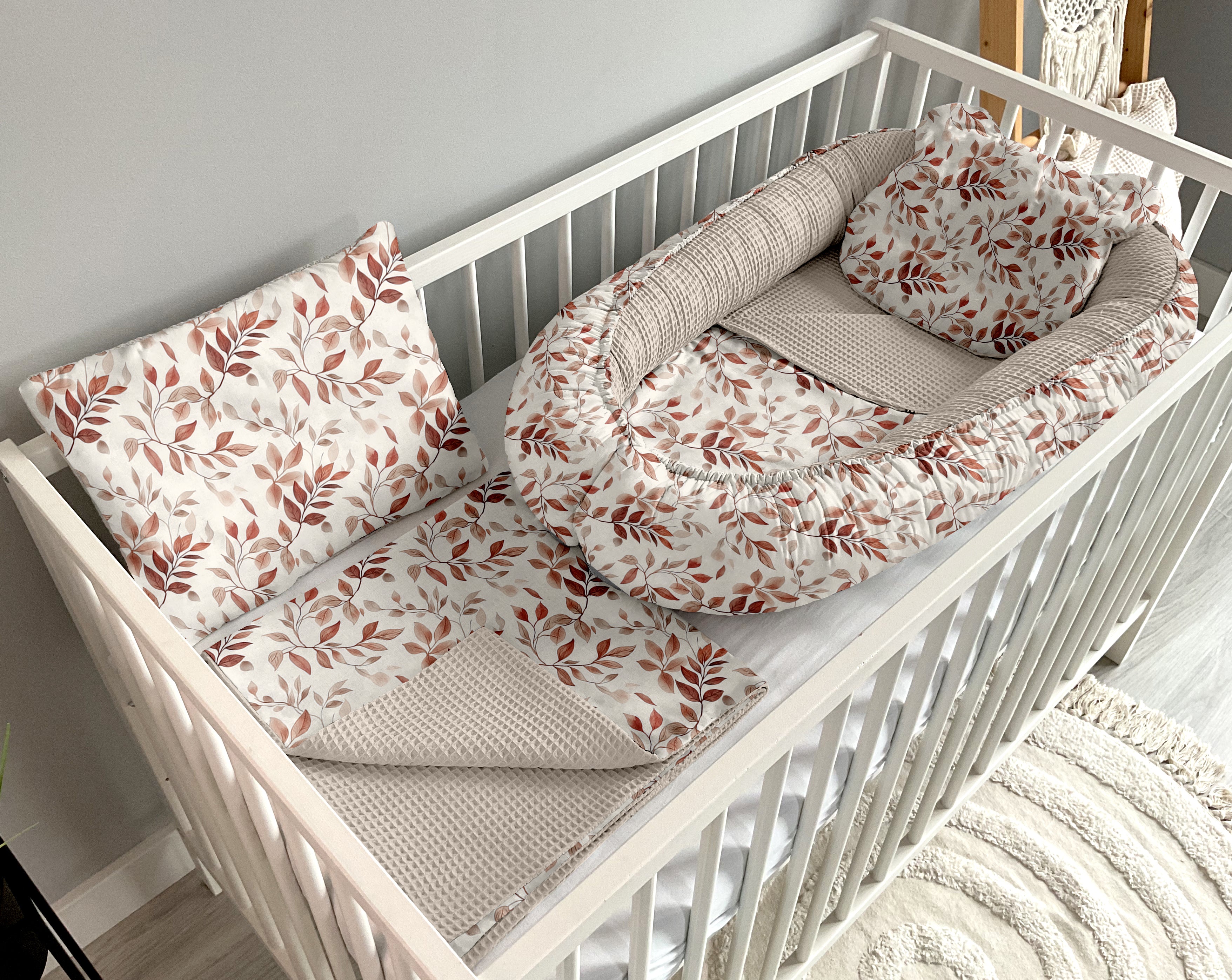 Babynest 5 piece set | Leaves and sand [PREMIUM]