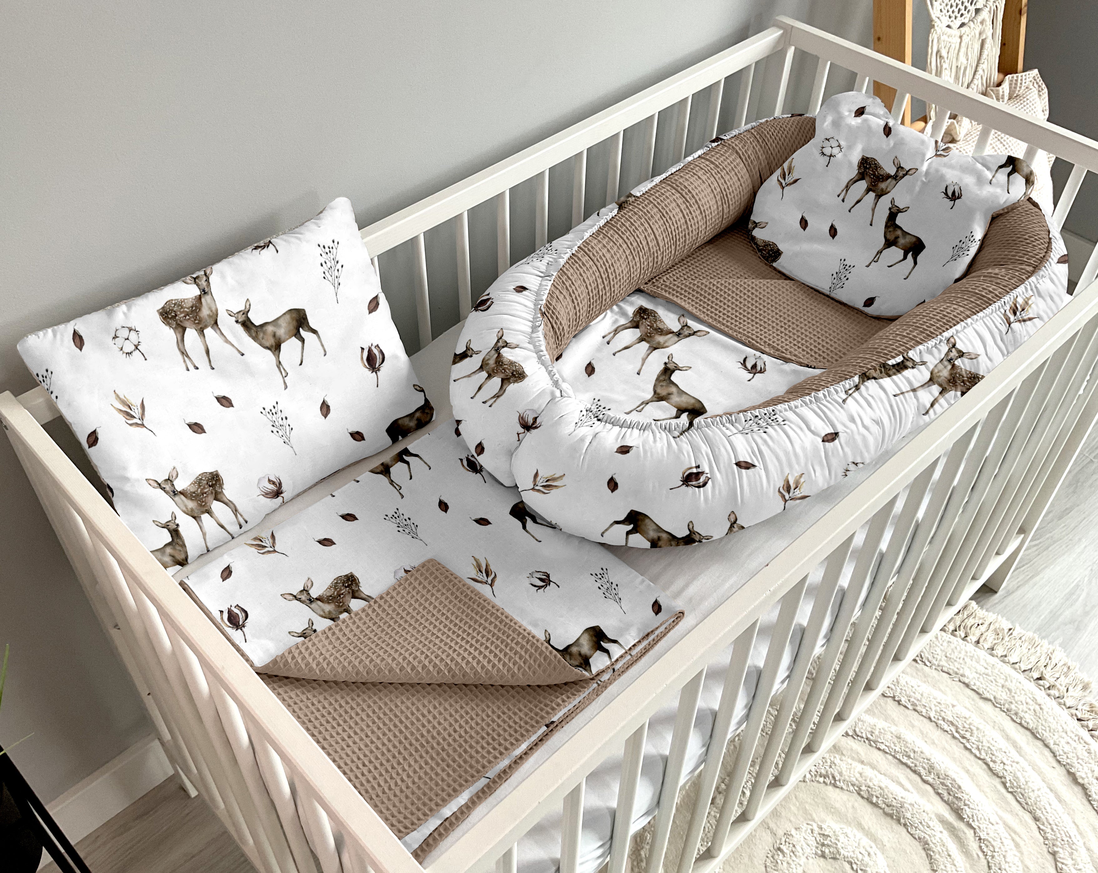 Babynestchen 5-teiliges Set | Herbst im Wald und braun [PREMIUM]