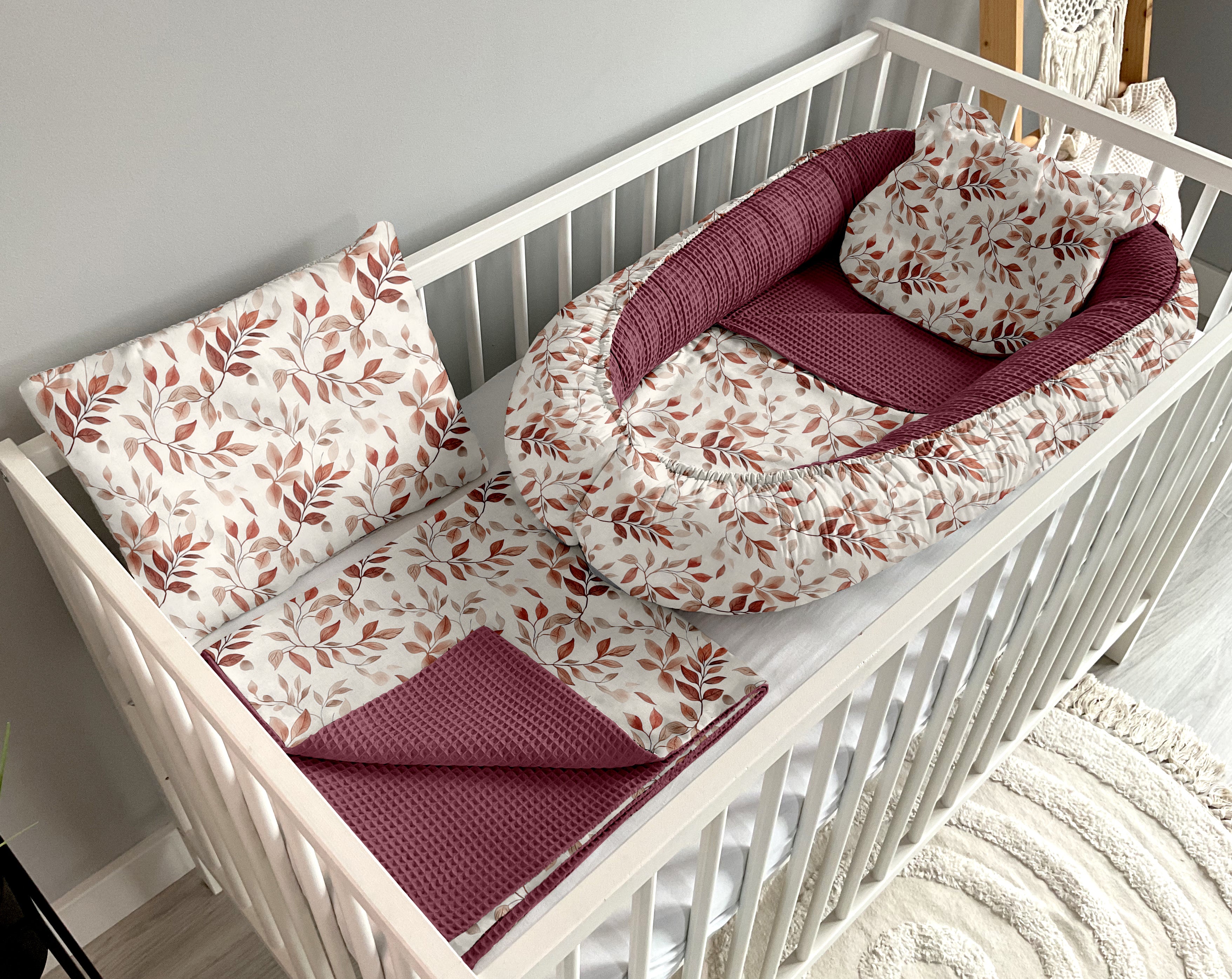 Babynest 5 piece set | Leaves and berry color [PREMIUM]