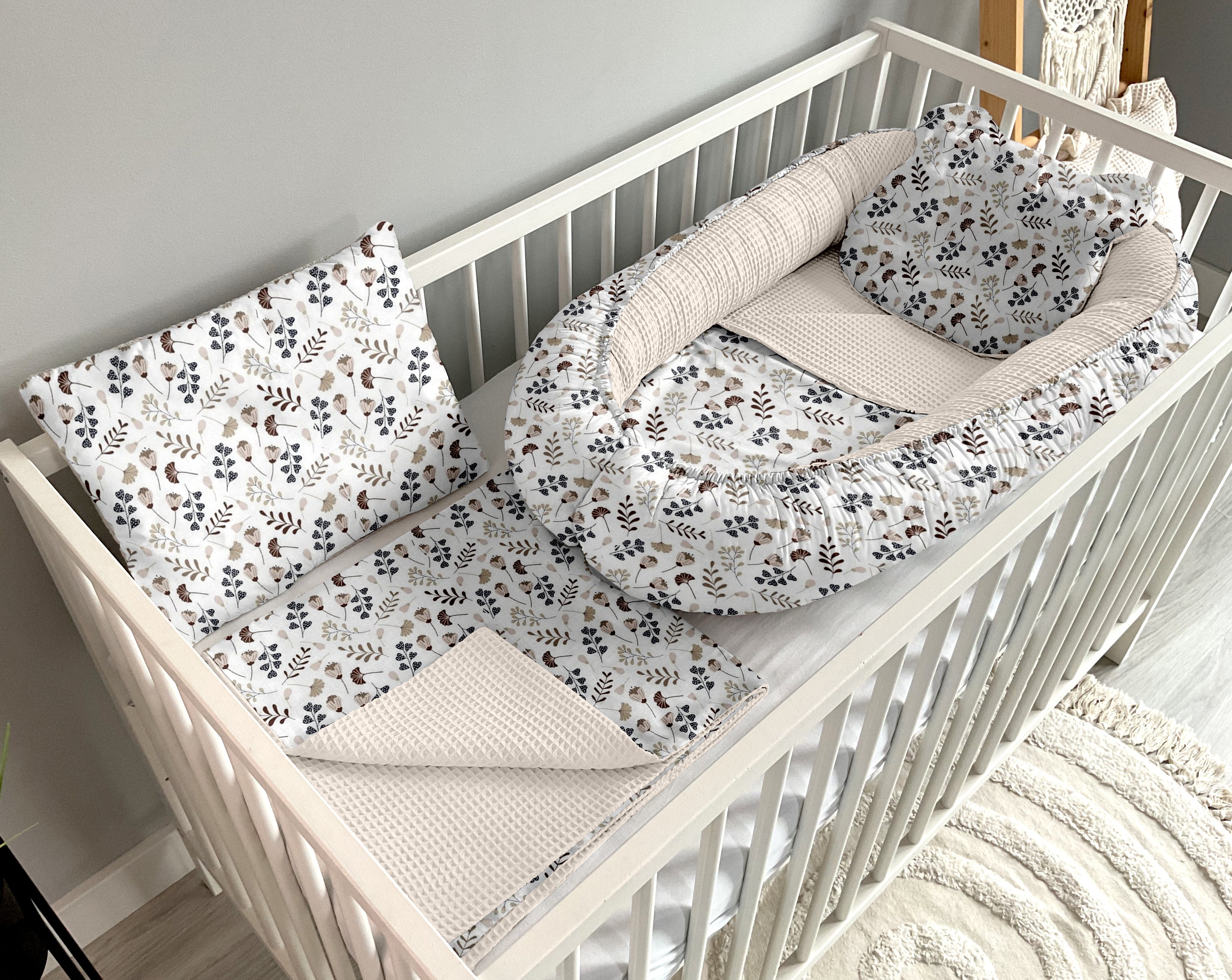 Babynestchen 5-teiliges Set | Zweige und hellbeige