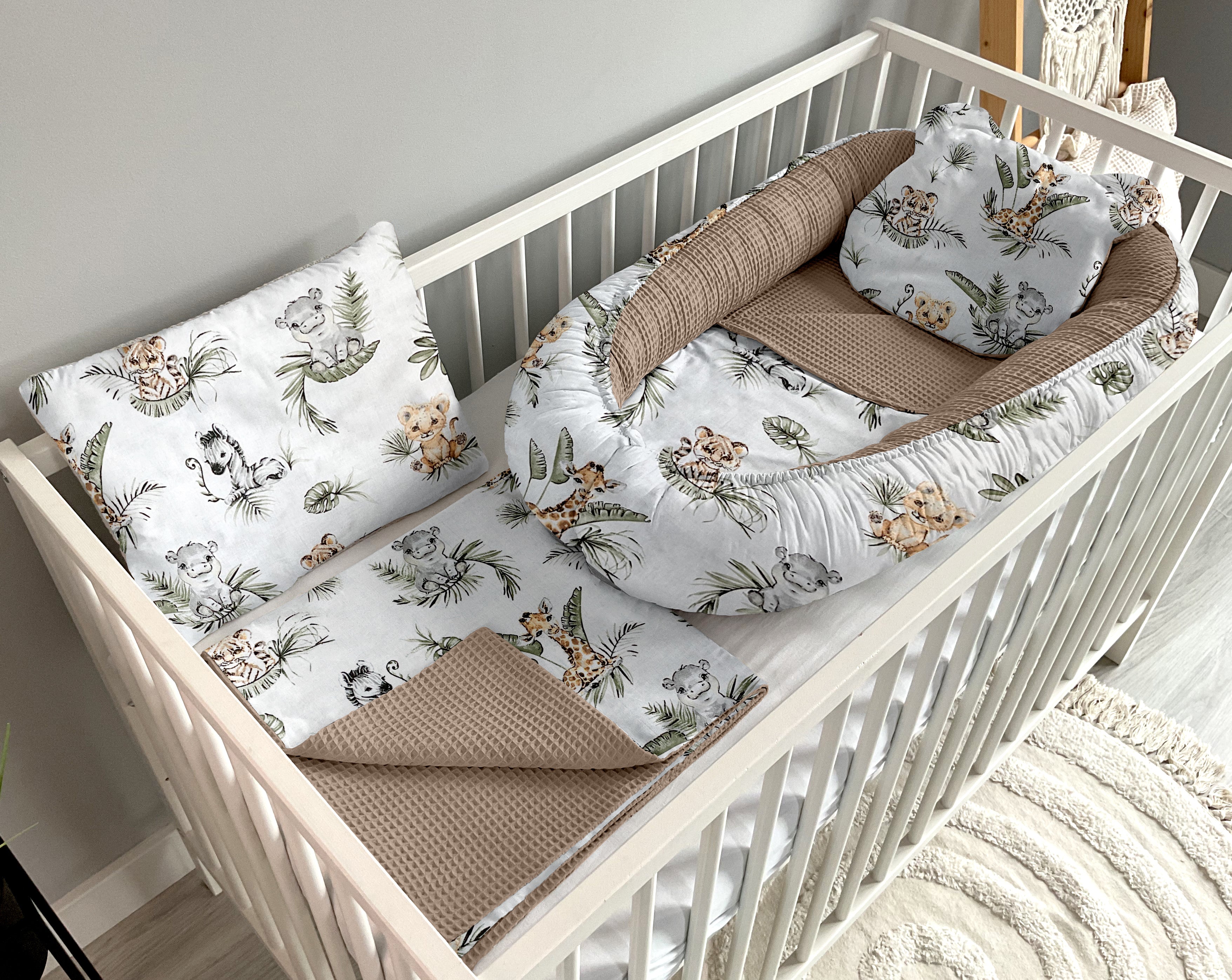 Babynestchen 5-teiliges Set | Safari und Braun