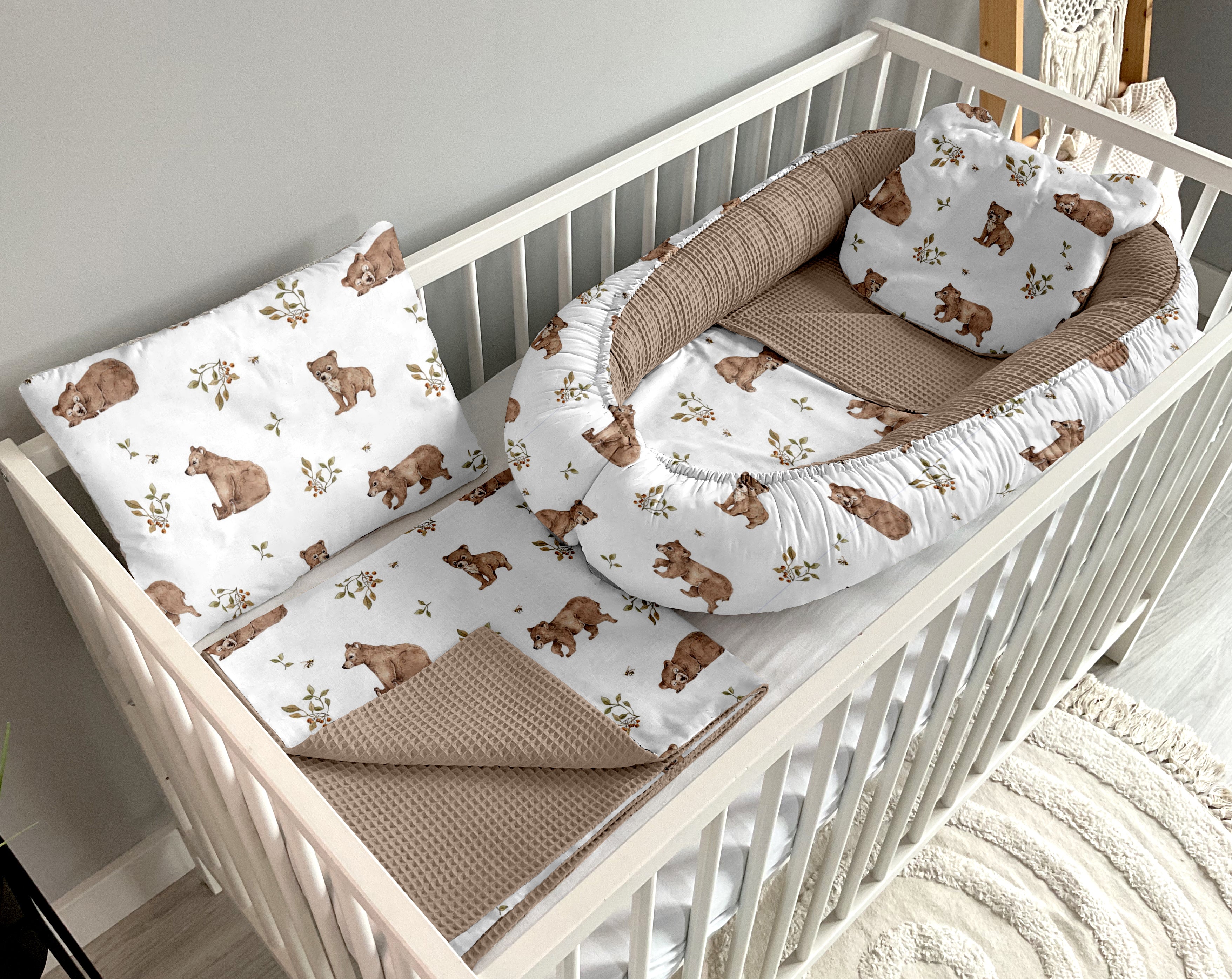 Babynest 5 piece set | Bears and brown [PREMIUM]