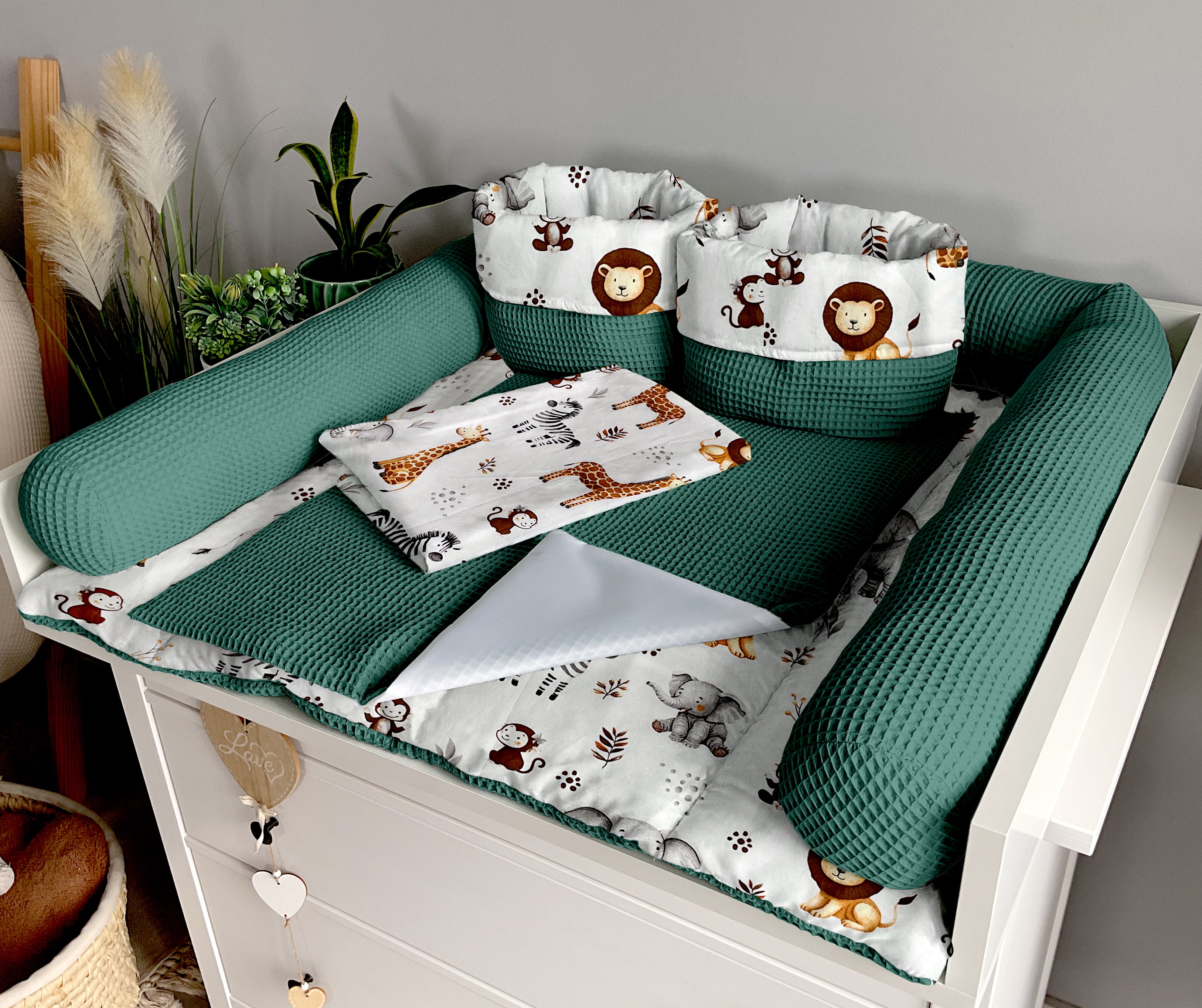 Changing mat | set of 6 elements | ZOO and bottled