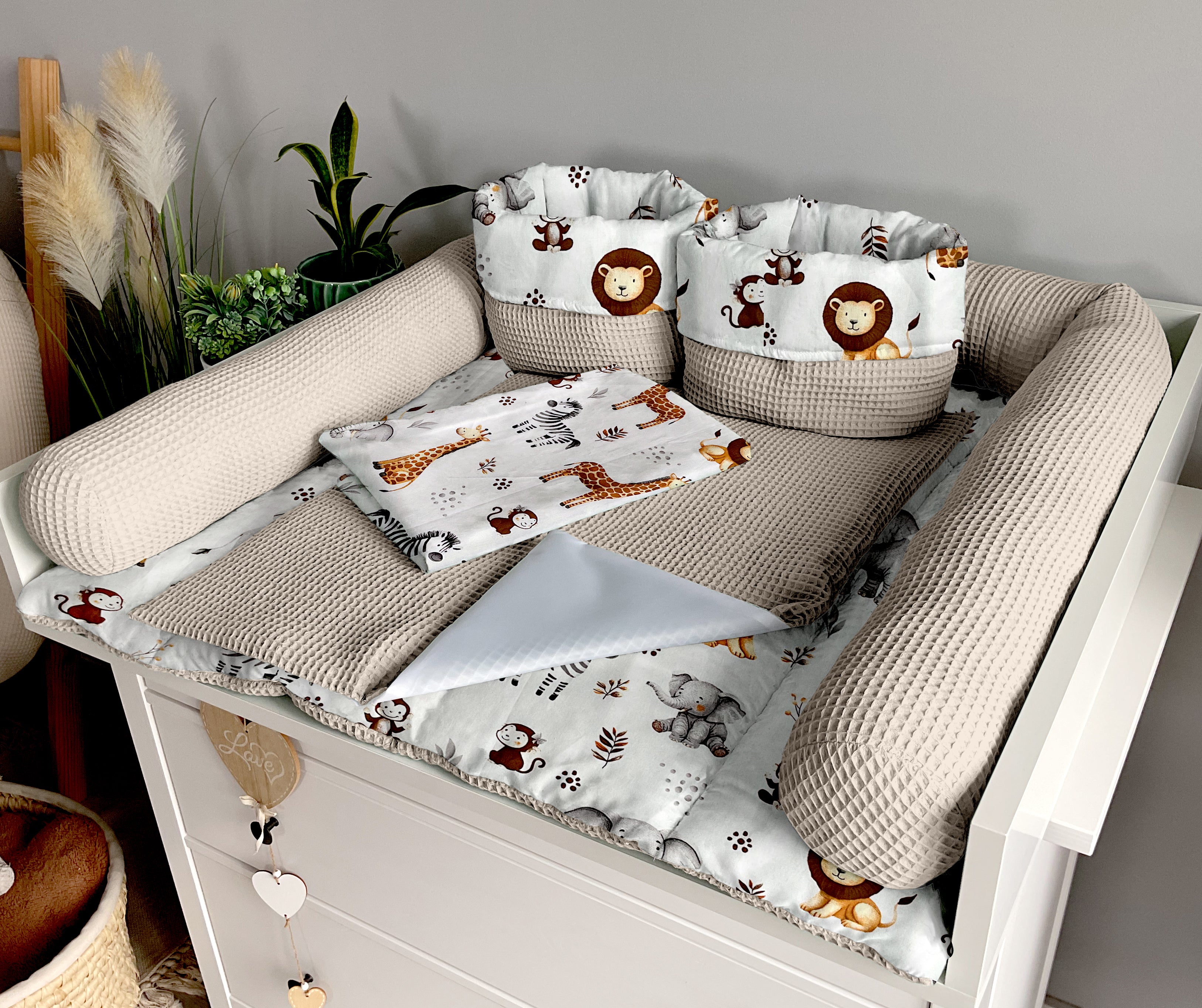 Changing mat | set of 6 elements | ZOO and sand