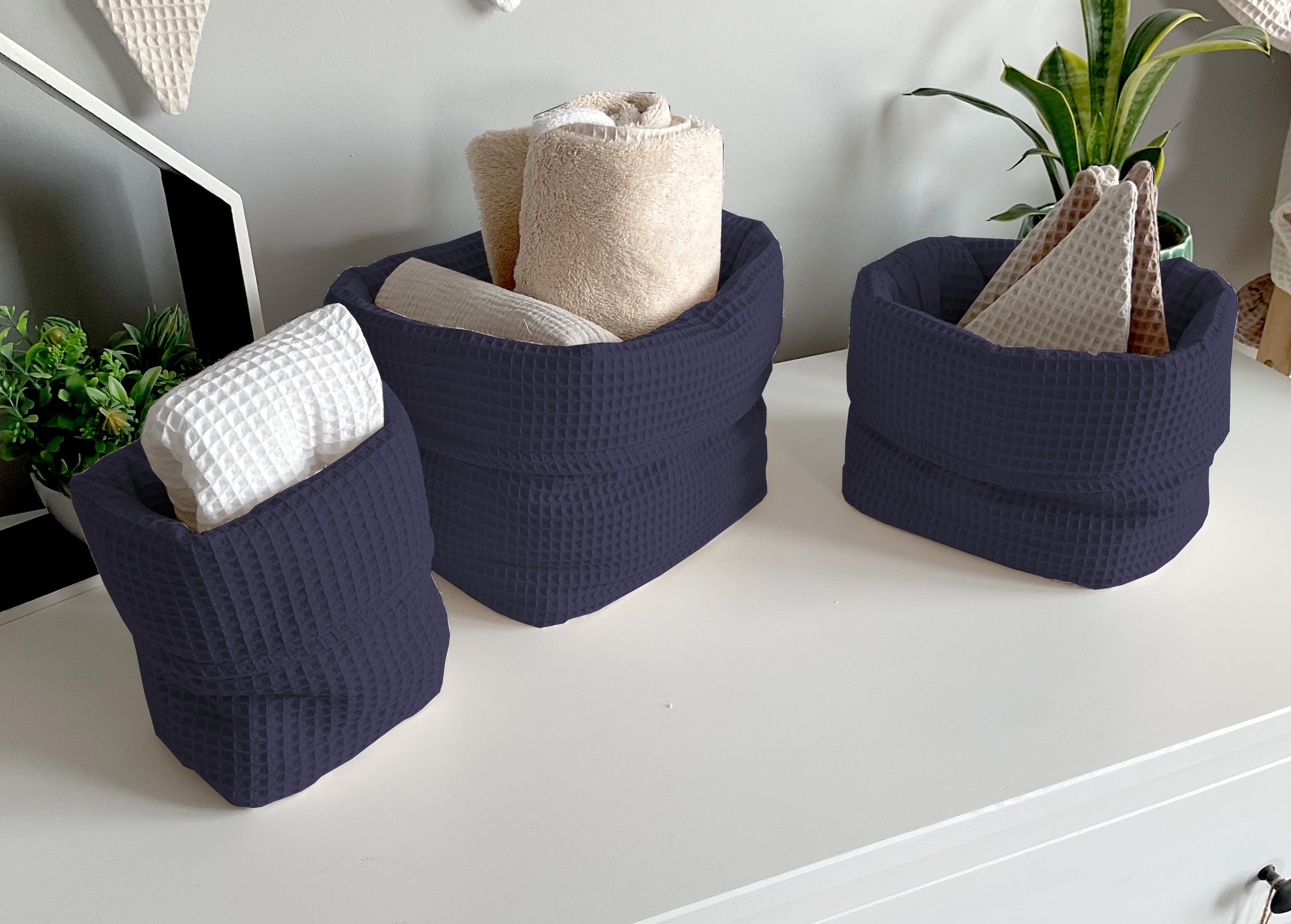 Basket, organizer for changing table | Navy - SleepeSheep