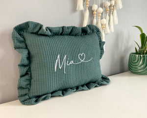 Pillow with a name for a child | Birthday gift | Babyshower gift | Grey - SleepeSheep