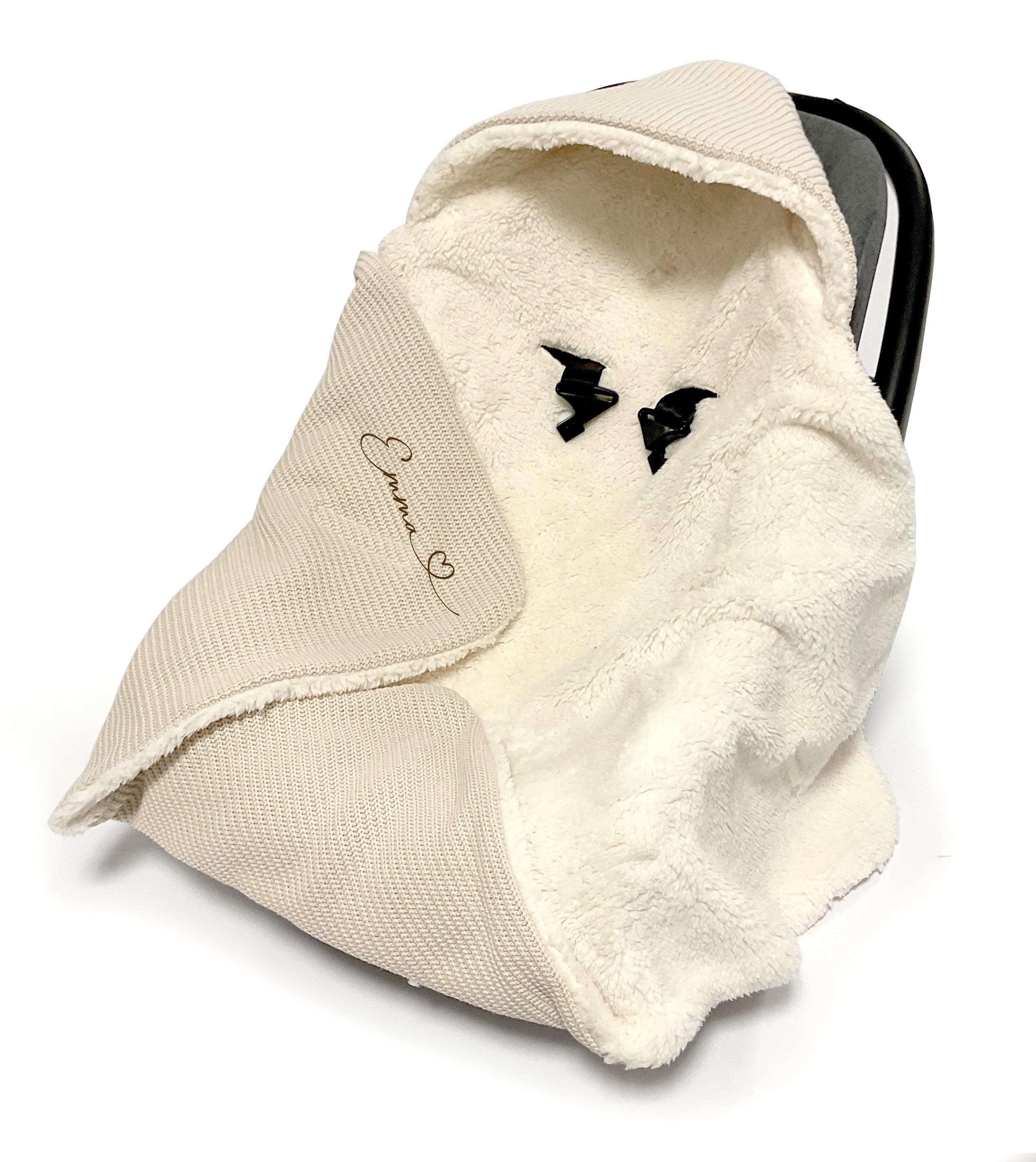 Knitted Baby car seat cover