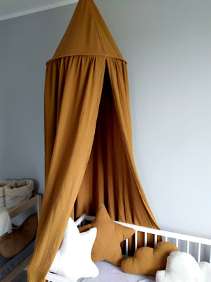 Canopy Muslin | Bed canopy | Pumpkin - SleepeSheep