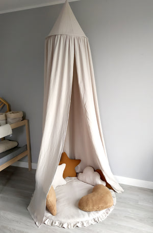 Canopy Muslin | Bed canopy | Beige - SleepeSheep