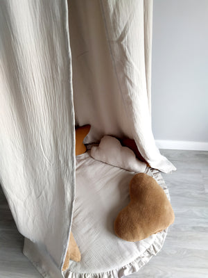 Canopy Muslin | Bed canopy | Beige - SleepeSheep