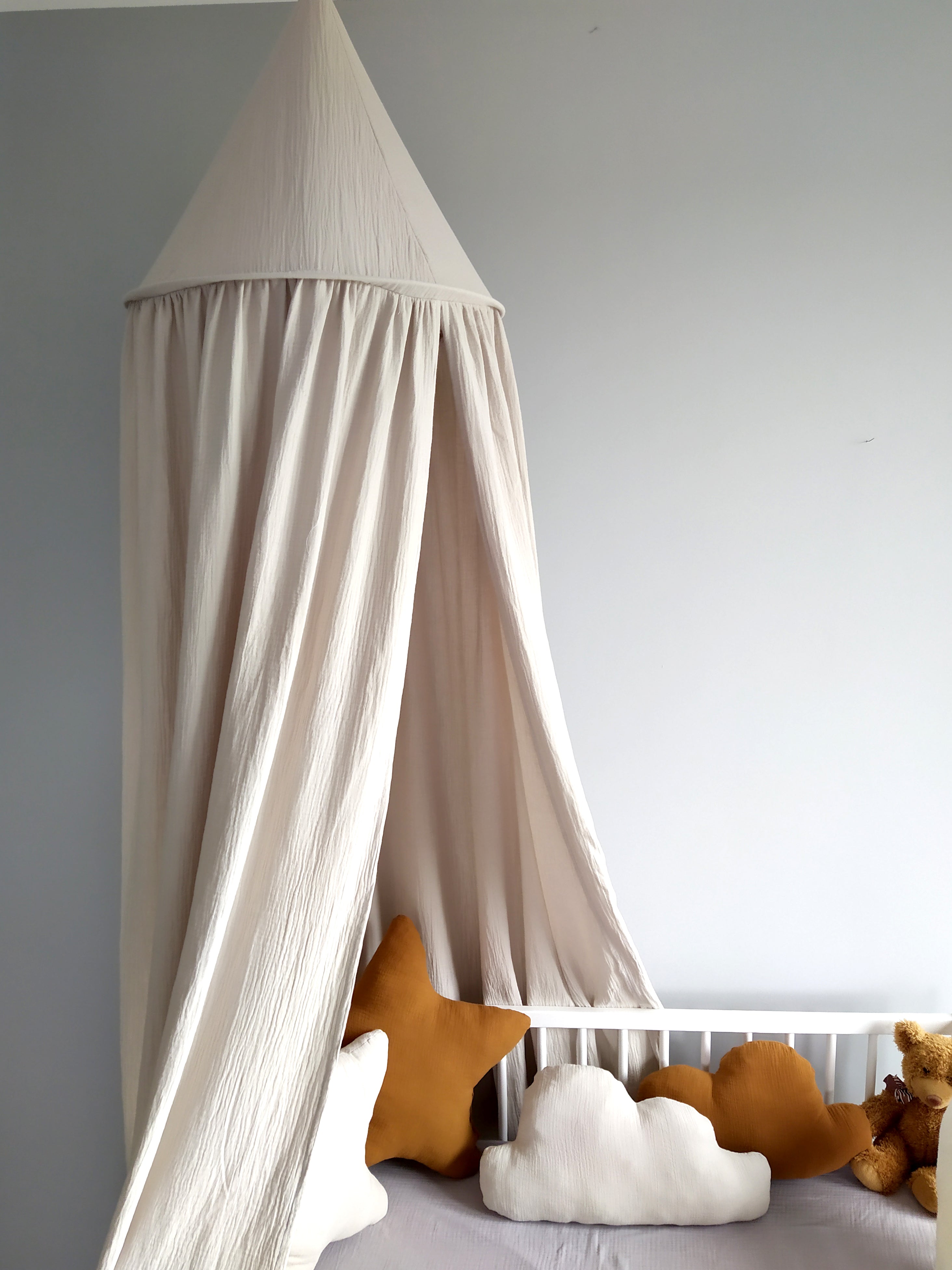 Canopy Muslin | Bed canopy | Beige - SleepeSheep