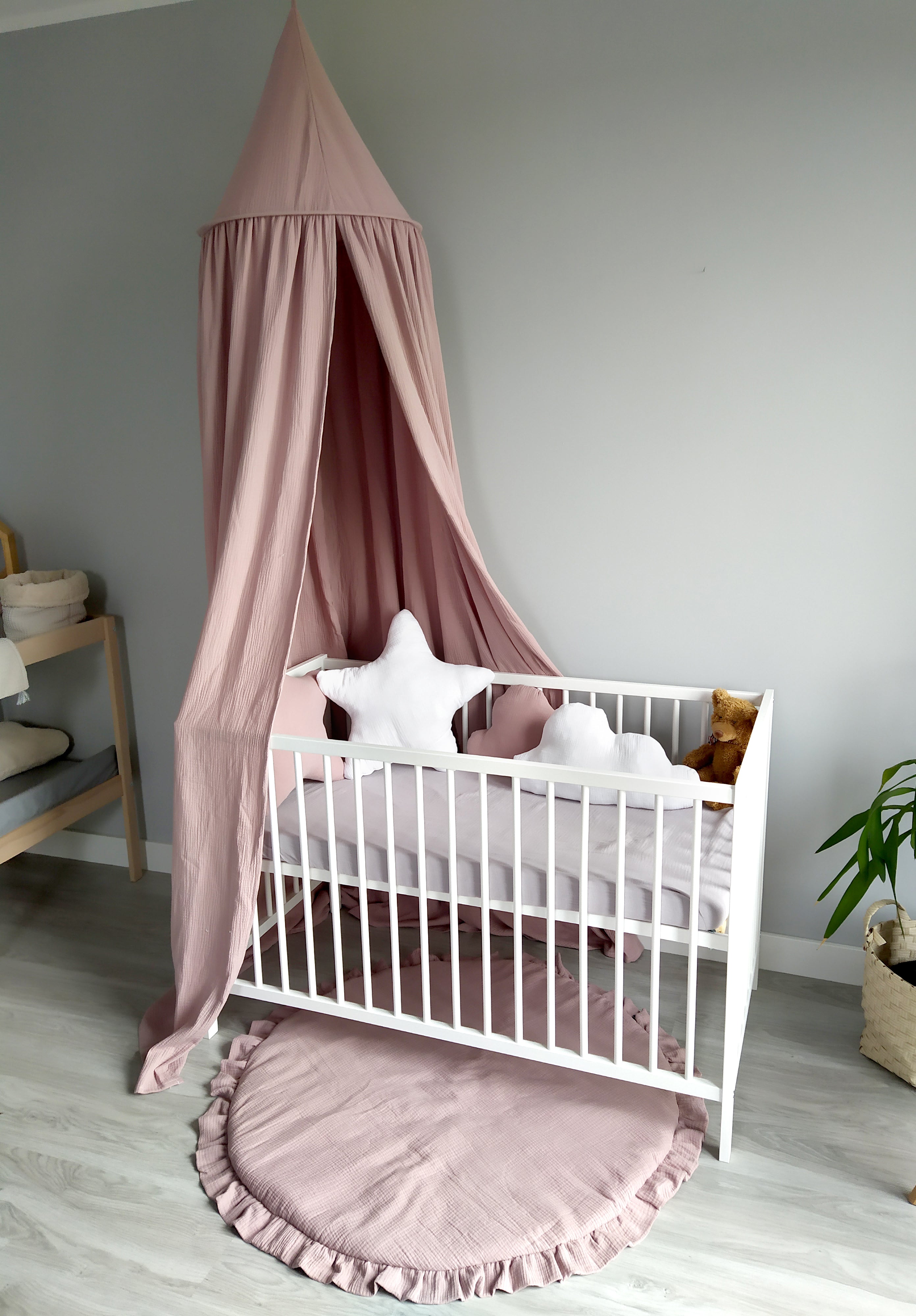 Canopy Muslin | Bed canopy | Dirty pink - SleepeSheep