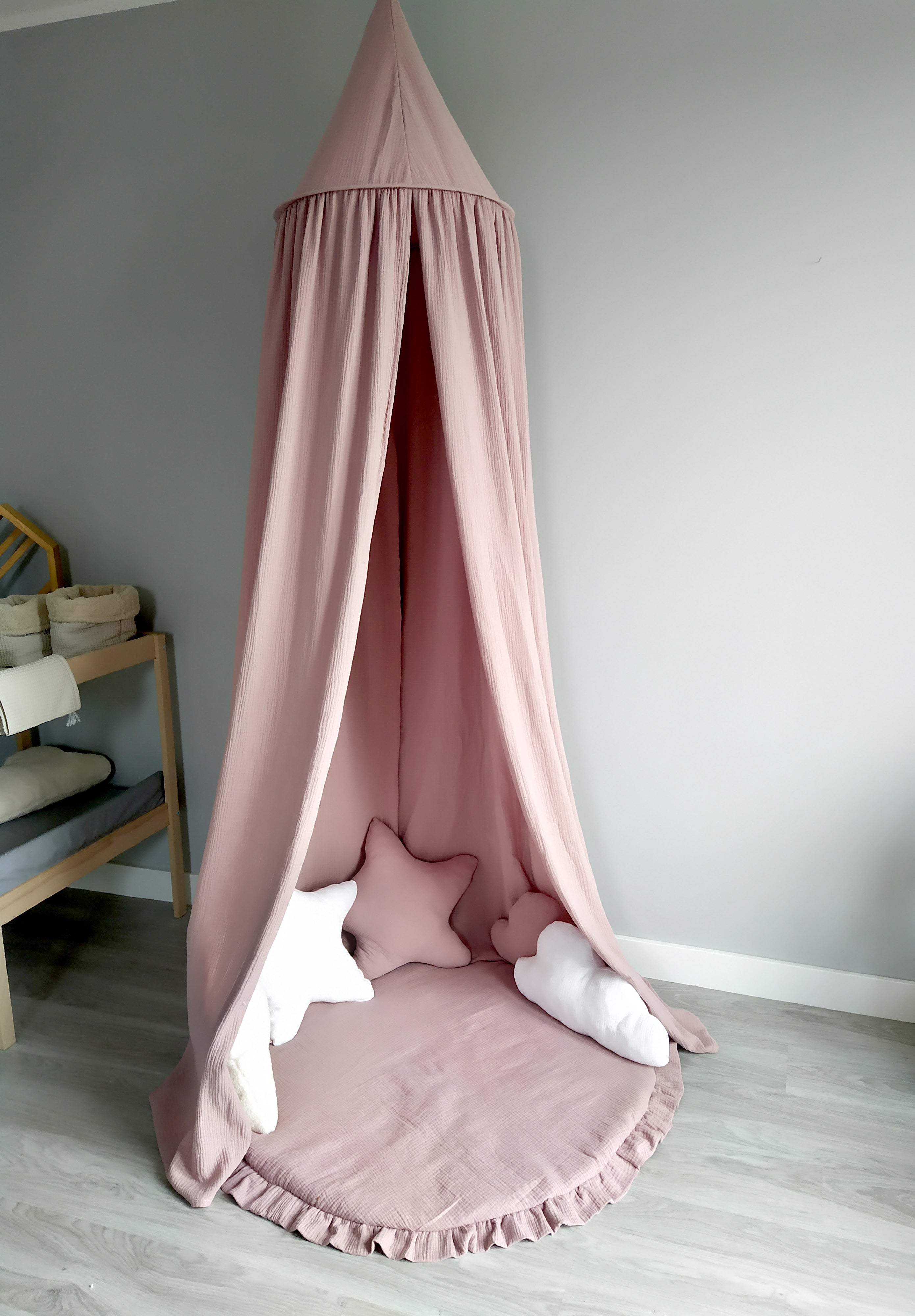 Canopy Muslin | Bed canopy | Dirty pink - SleepeSheep