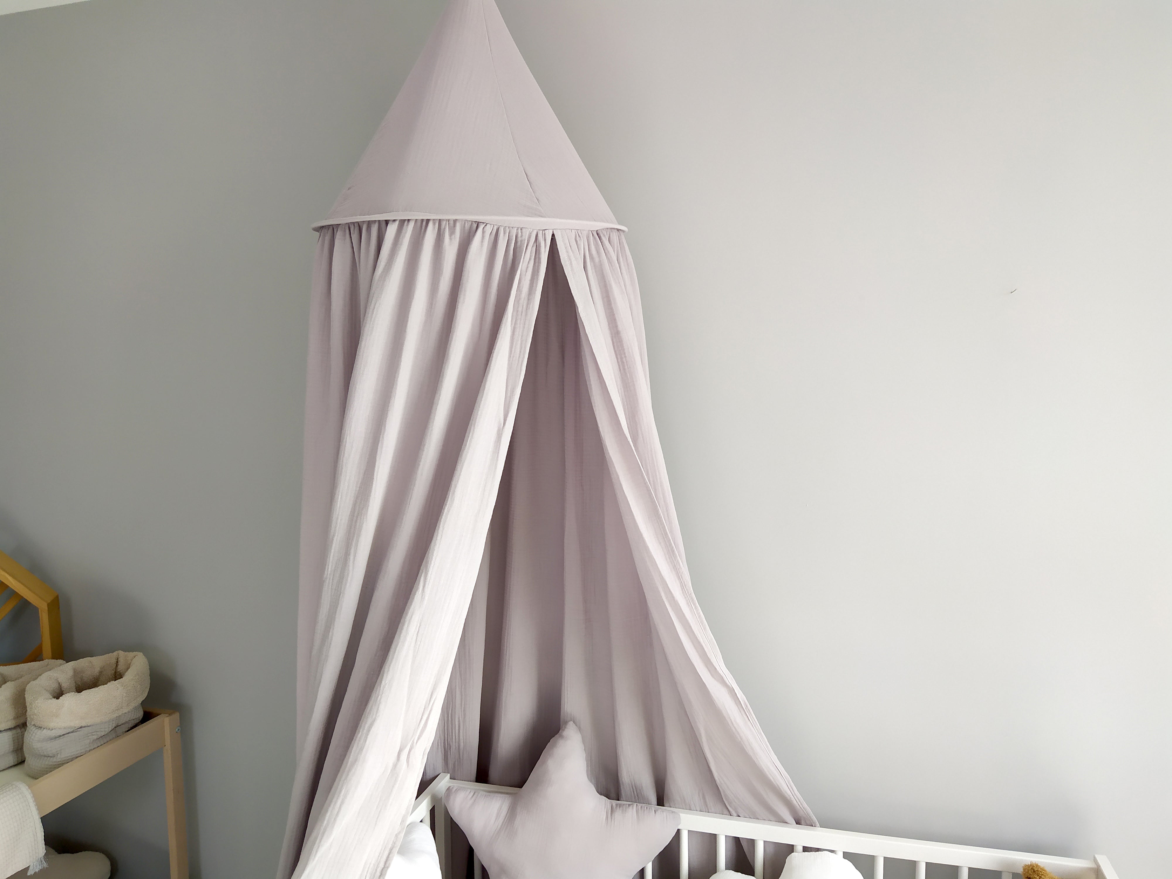 Canopy Muslin | Bed canopy | Grey - SleepeSheep