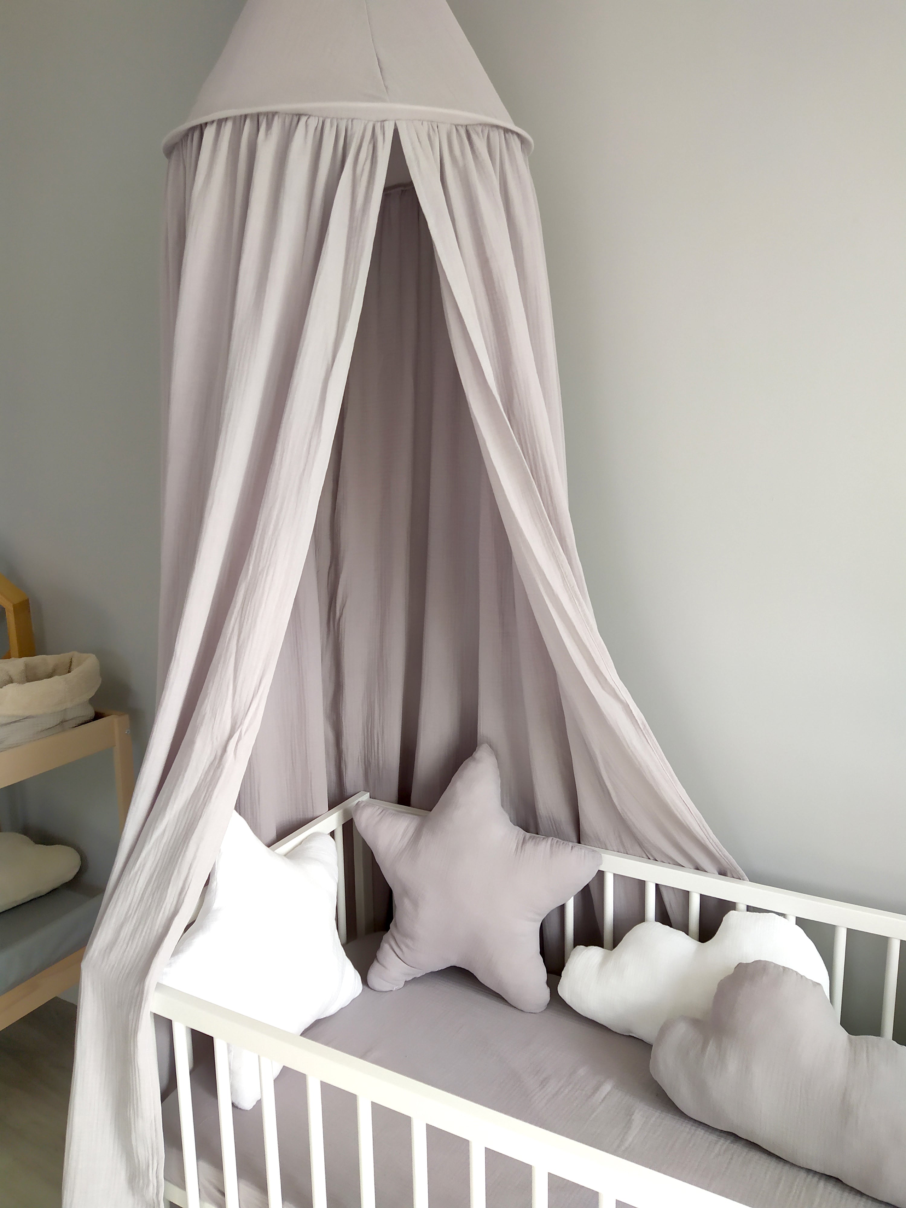 Canopy Muslin | Bed canopy | Grey - SleepeSheep