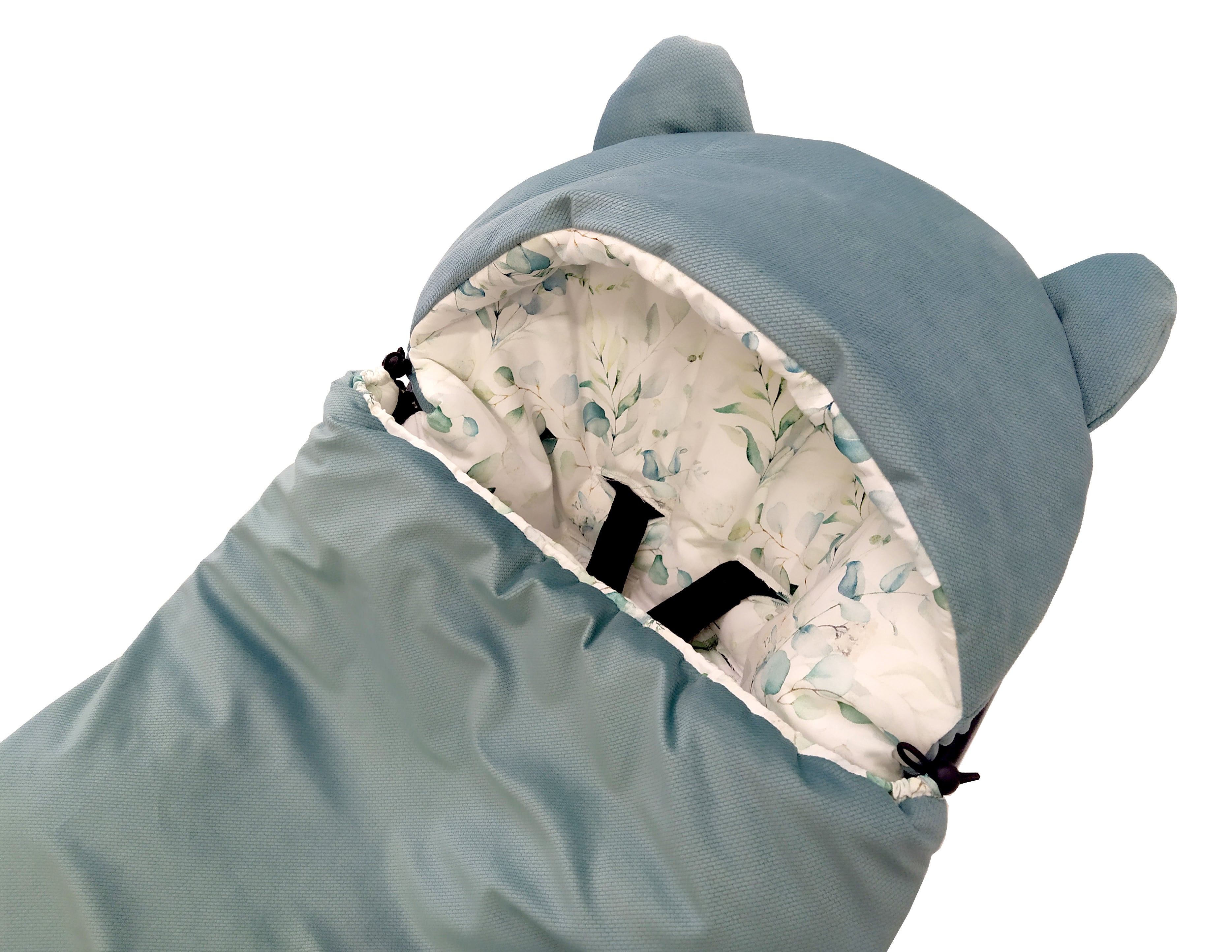 3-in-1 winter swaddle for car seat | Eukalyptus - SleepeSheep