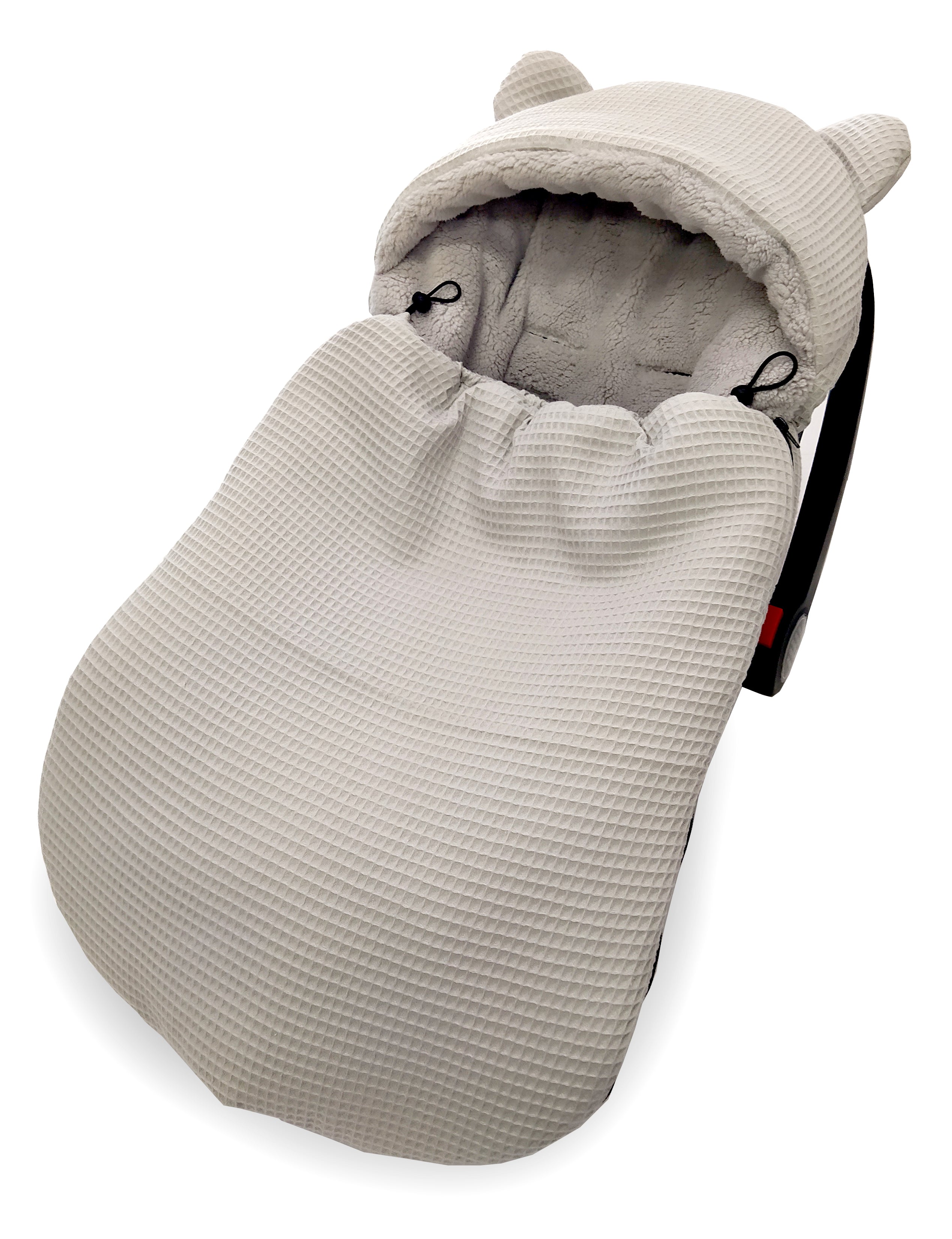 3-in-1 swaddle for car seat, baby carrier, gondola, winter | Grey - SleepeSheep