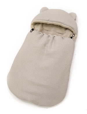 3-in-1 swaddle for car seat, baby carrier, gondola, winter | Beige - SleepeSheep