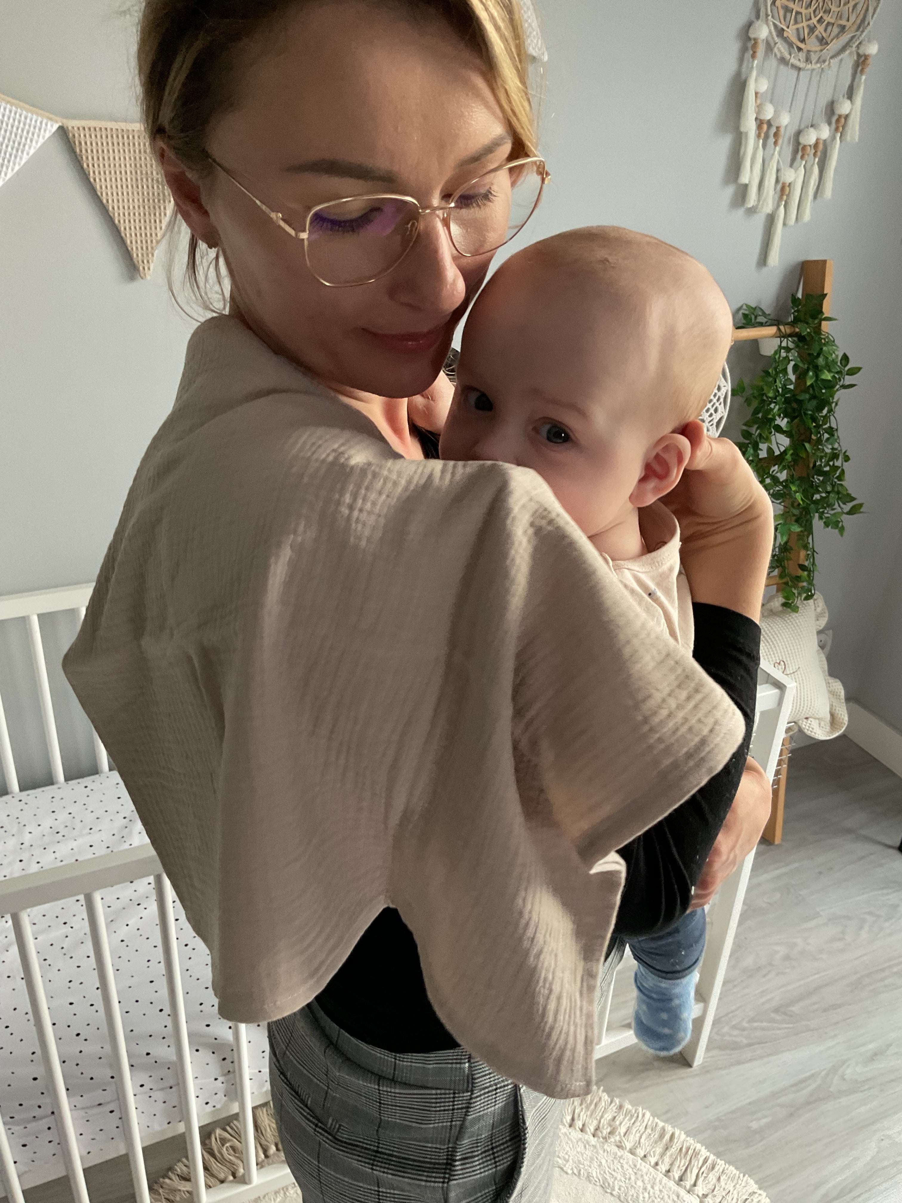 Muslin diapers, set of 3 | Beige