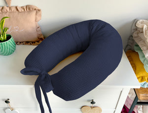 Nursing pillow | Feeding pillow for mom | Sleeping pillow for pregnant women | Pregnancy pillow | Navy - SleepeSheep