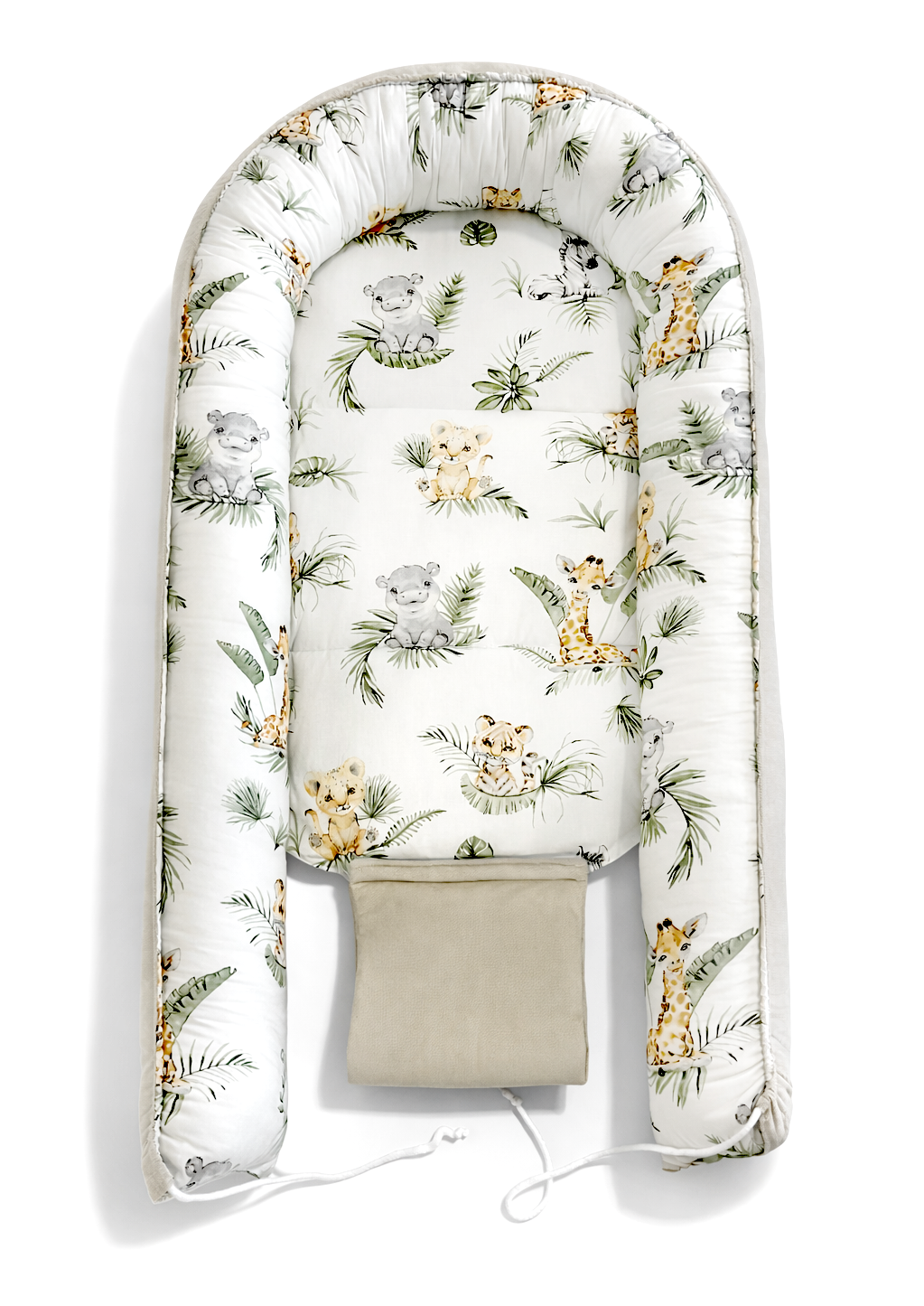 Babynest | Safari and sand beige velvet